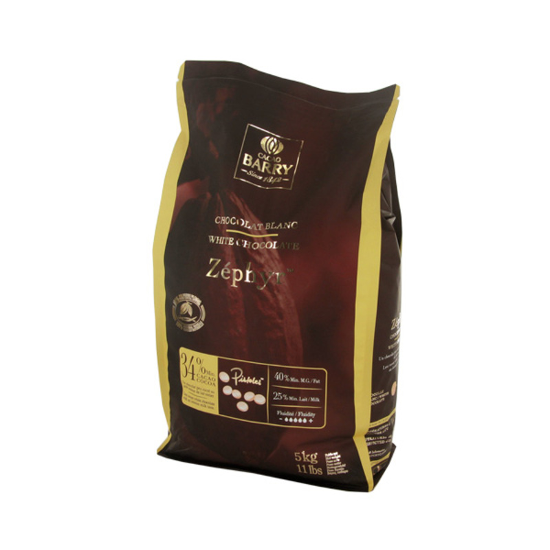 Chocolat Blanc Zephyr De Couverture En Pistoles 5 Kg Barry Cerf Dellier