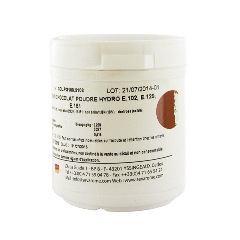 Colorant alimentaire Vert E102/E142 Poudre Liposoluble 60gColorant Chocolat  - , Achat, Vente