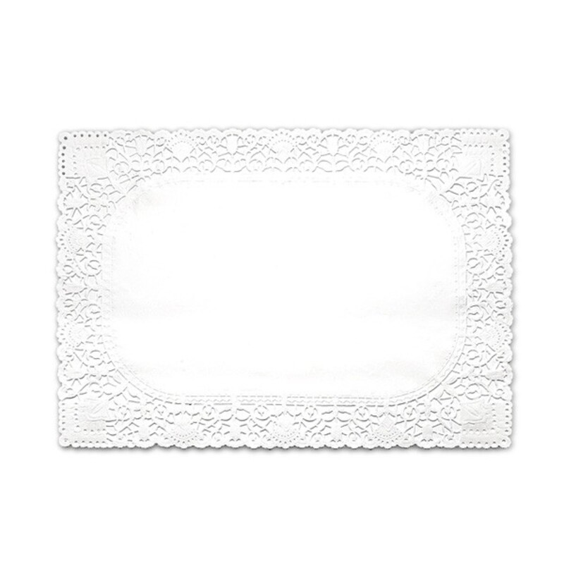 Dentelle Blanche 35x 45 Cm Support Gateaux Cerf Dellier