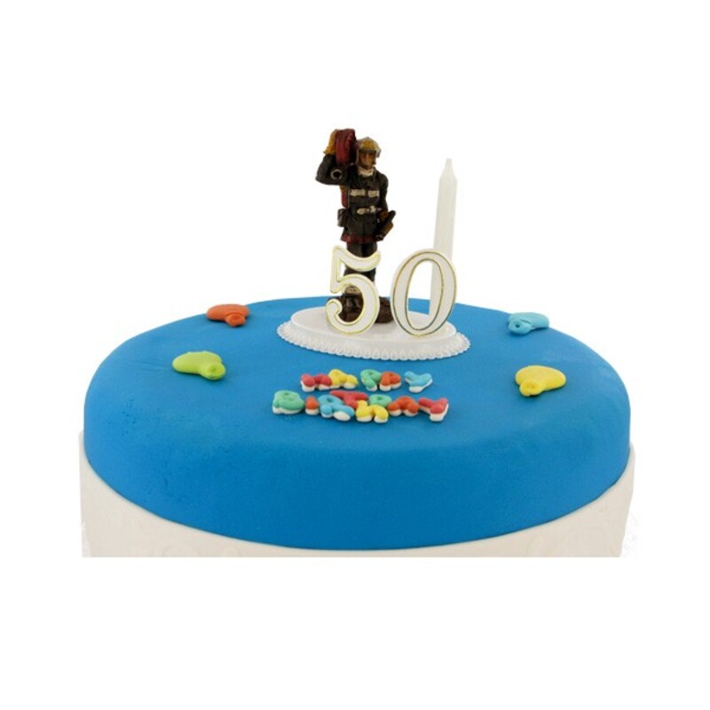 Figurines De Gateau 24 Glacages Pour Gateau Glacage Decoration Pompier Pompiers Fire Man Theme D Urgence Maison