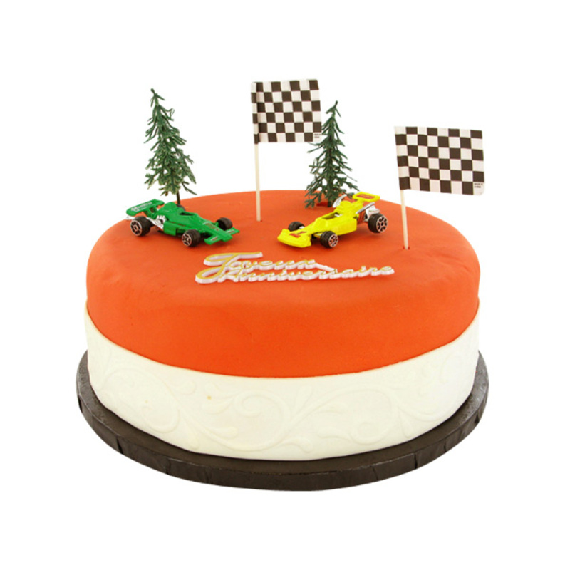 Kit Decor Gateau Voiture De Course Formule 1 Cerf Dellier