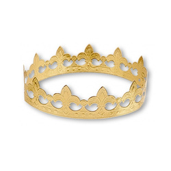 6 Mini couronnes dorées en carton - Vegaooparty  Couronne dorée, Couronnes,  Décoration pas cher