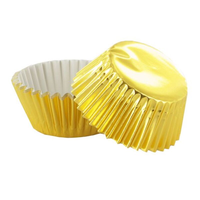 Caissettes cupcakes dorées (x50) - caissette pour cupcake