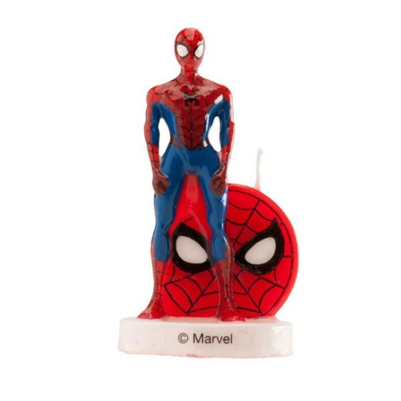 Bougies pour fête d'anniversaire, Spider-Man Webbed Wonder, paq. 4