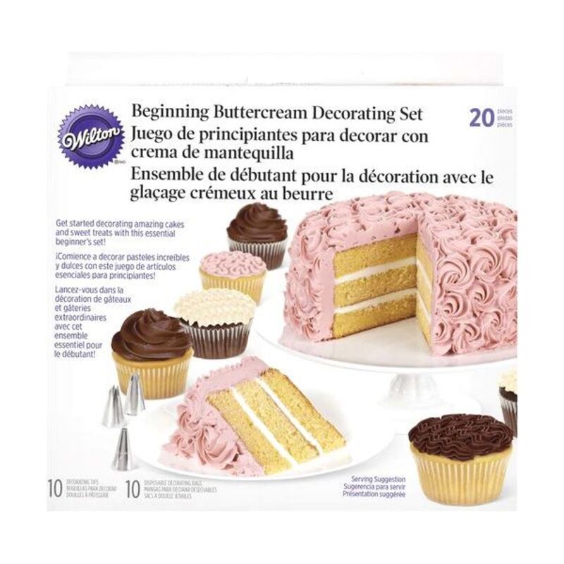 Kit Decoration Creme Au Beurre Debutant Wilton Pieces Ustensiles Patisserie Cerf Dellier