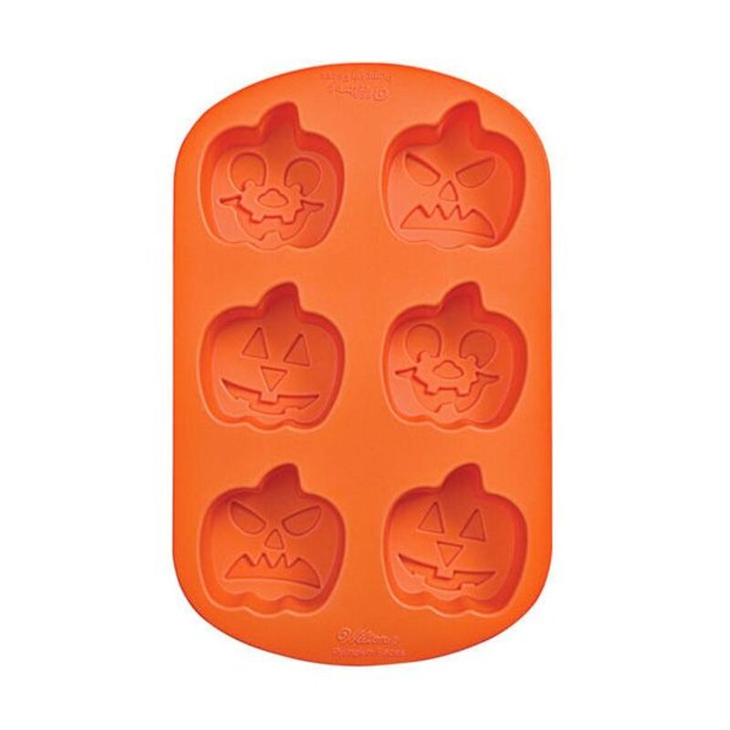 Moule silicone 6 citrouilles Halloween Wilton