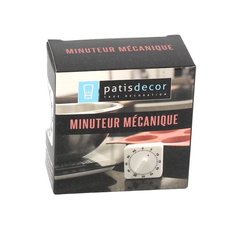 Minuteur mécanique 60 minutes Patisdécor - minuteur de cuisine
