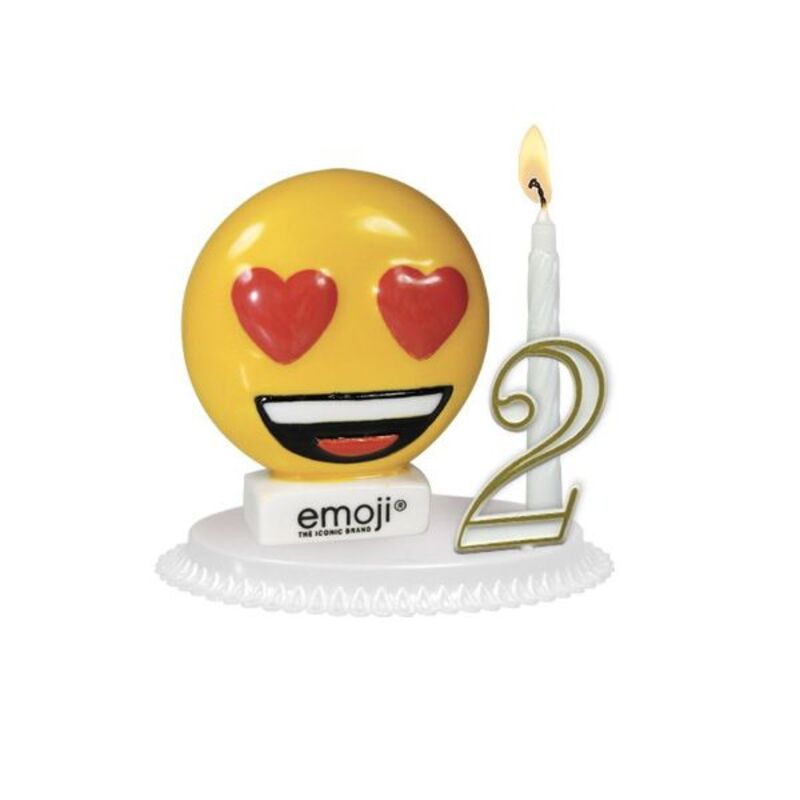 Gateau Anniversaire Emoji Bougie Chiffres Figurine Cerf Dellier