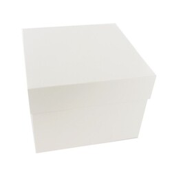 Boite A Gateau Blanche 46 X 46 Cm Hauteur 22 Cm Cerf Dellier