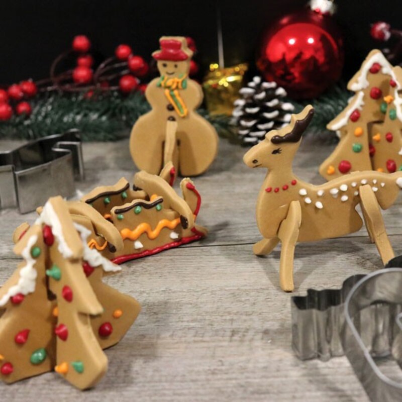 Petits biscuits de Noël - coffret avec emporte pièces