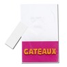 Sachets Gâteaux + liens 14 x 23 cm (x10)