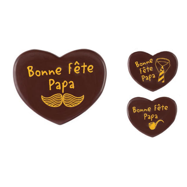 Coeur En Chocolat Bonne Fete Papa X60 Florensuc Cerf Dellier