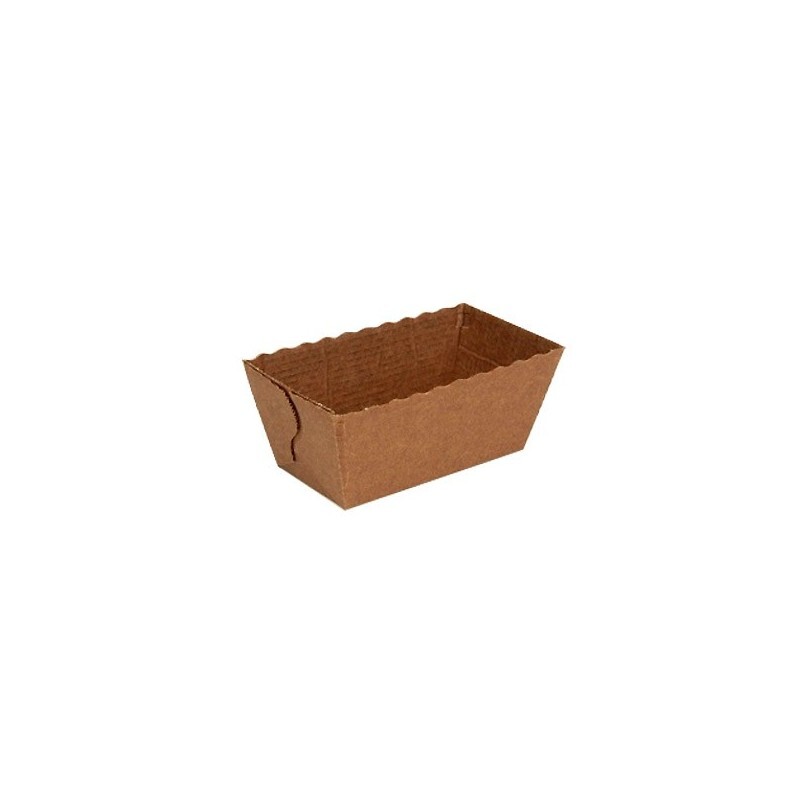 Mini-moule à cake en carton (x50) - papier cuisson