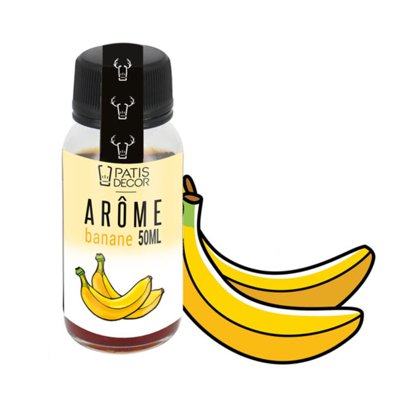 Arôme alimentaire naturel Banane 50 ml - Patisdécor | Cerf Dellier
