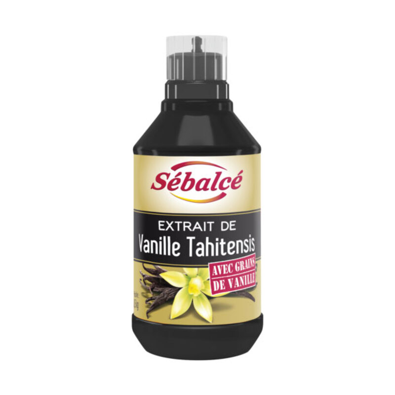 Extrait de vanille Tahitensis liquide avec grains 500 ml - Sébalcé