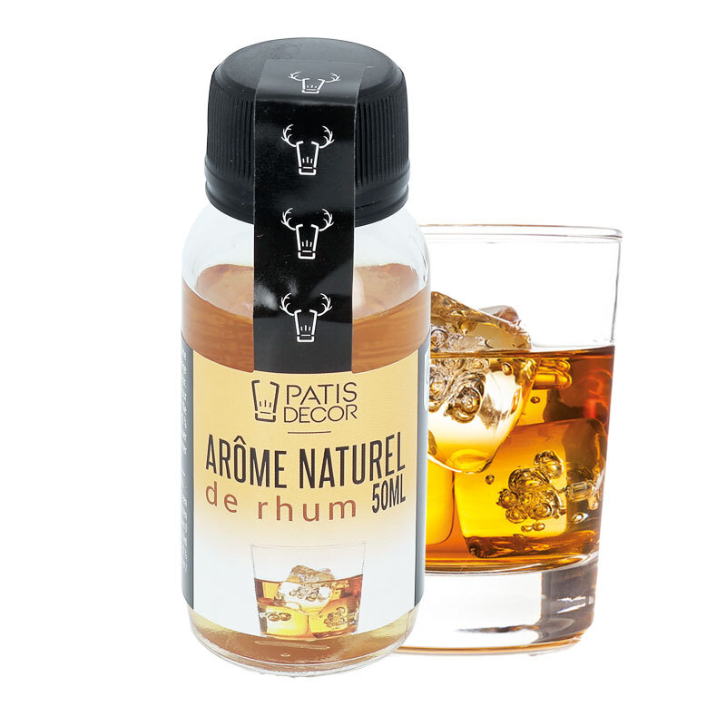 Arôme naturel de rhum sans alcool - Lechampion - 30 ml