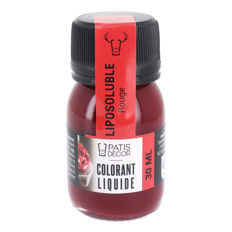 Colorant alimentaire liposoluble Rouge 30mL