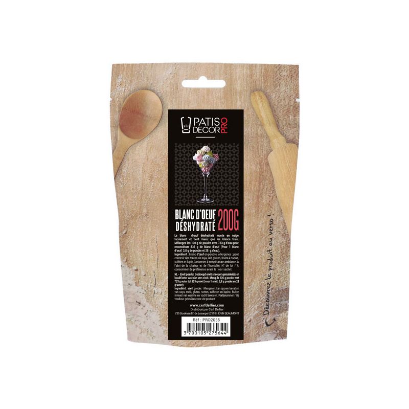 Blanc d'oeuf en poudre Patisdécor Pro 200 g