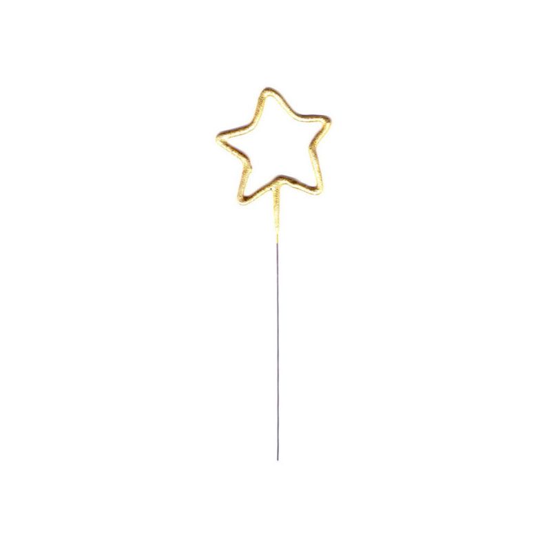 Cierge magique étoile dorée Patisdecor - Gateau anniversaire | Cerf Dellier