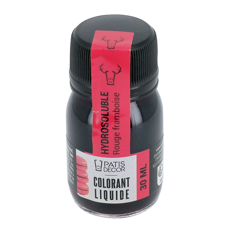 Colorant alimentaire liquide Rouge Framboise 30 ml - Patisdécor