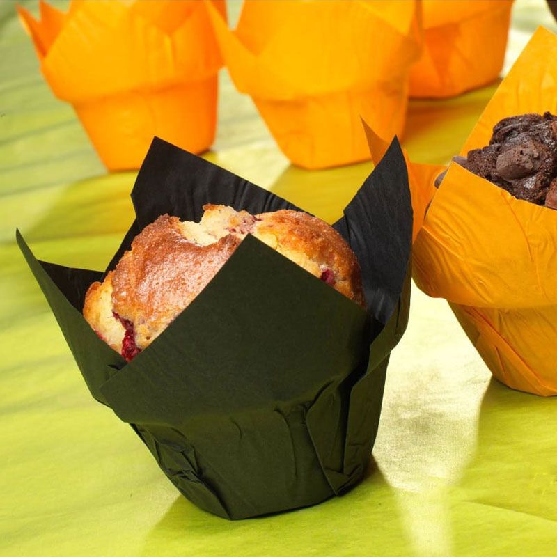 Moule en papier pâtisserie - Caissette cup-cake, muffin, présentation, brun