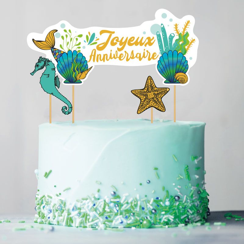 Gâteau d'anniversaire Sirène (Blog Zôdio)