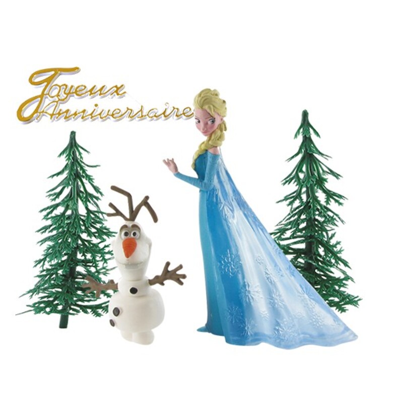 Figurine Elsa Reine des Neiges - Décors non-comestibles pour gâteau
