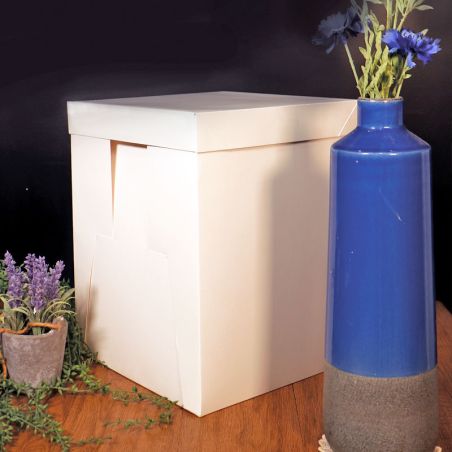 Boîte patisserie blanche sans couvercle pas chere (x 100) | Cerf Dellier
