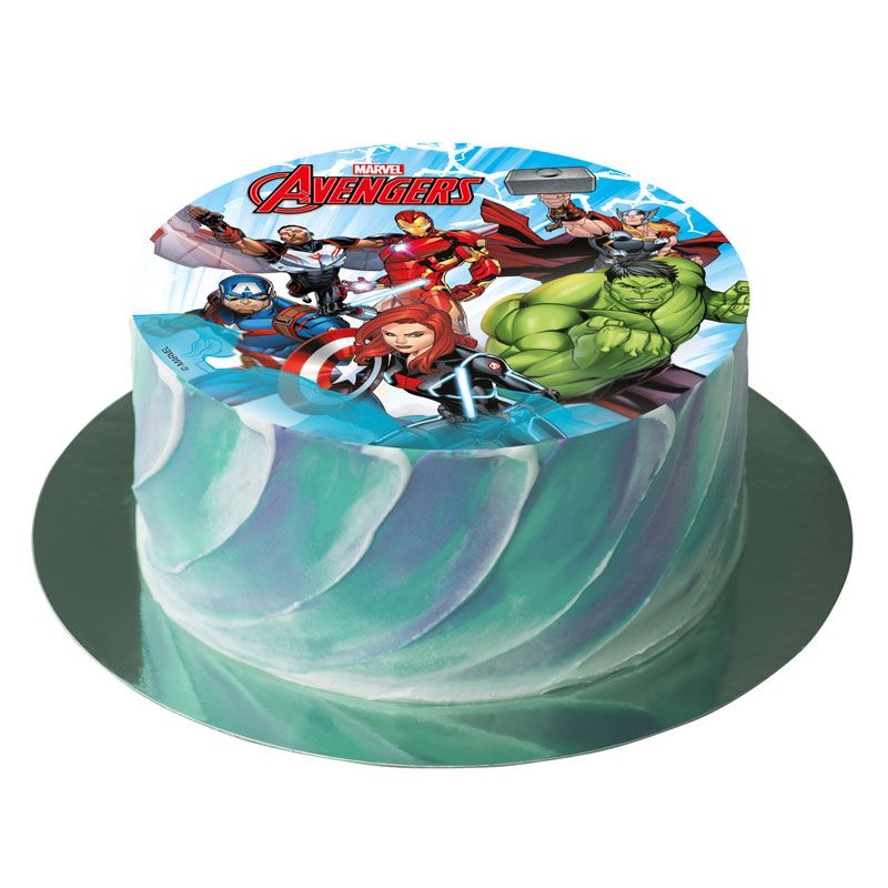 Disque gâteau en azyme Avengers 15,5 cm Dékora