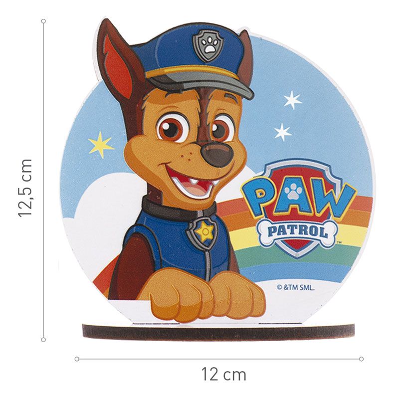 1 Petite Bougie Pat Patrouille (7 cm) - Chase pour l'anniversaire