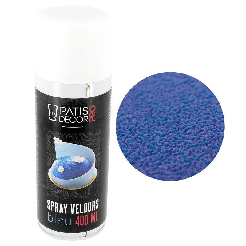 Spray velours alimentaire bleu ciel 400 ml - patisdécor | Cerf Dellier