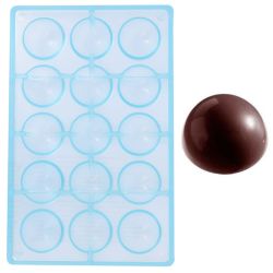 Moule à Chocolat Polycarbonate Demi-Sphères Martellato - Moules à