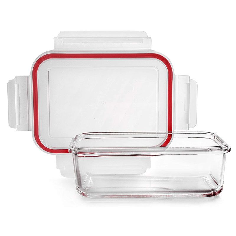 Boîte de conservation rectangulaire en verre avec couvercle Ibili | Cerf  Dellier