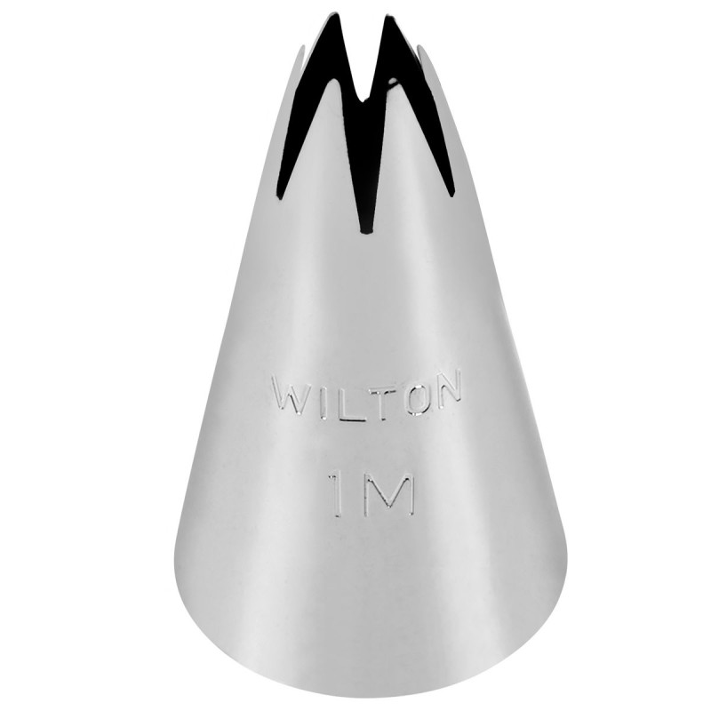 Douille en inox : cannelée étoile 8 mm #1M - Wilton