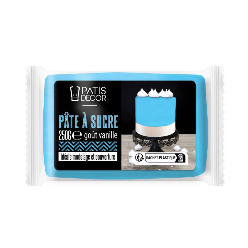 La pateliere / cake design / pâte à sucre bleue / 250 g (La Patelière)