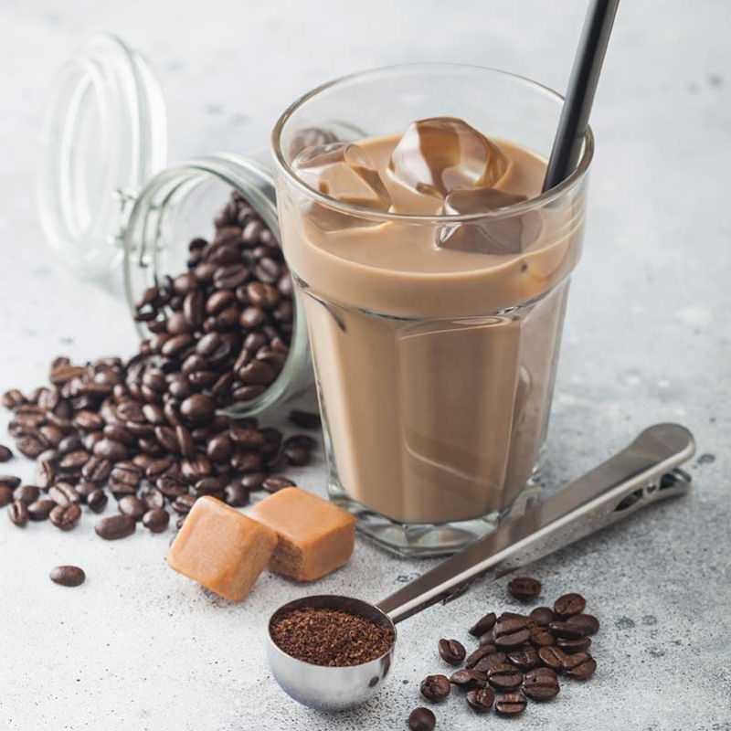 Préparation instantanée pour boisson frappée au caramel café 320 g