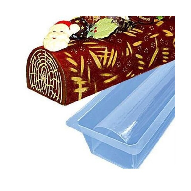 Epicerie du Chef - 5 Moules Inserts - Gouttière Bûche 31 cm pour 10 à 12  Personnes - Mini-Bûches Buchettes - Dessert de Noël - Plastique Semi-Rigide  Transparent - EDC9466 : : Cuisine et Maison