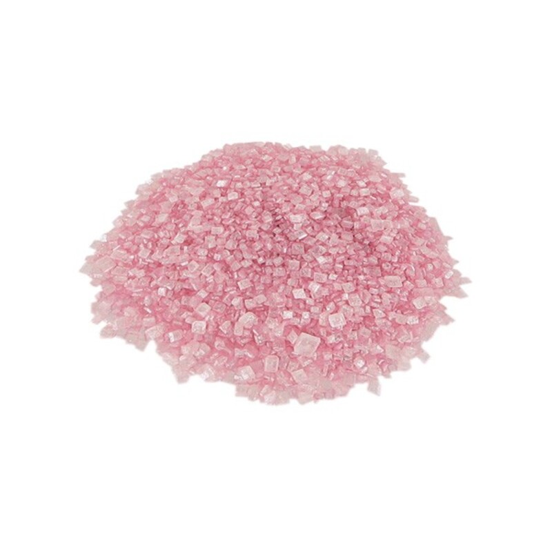 Paillettes alimentaires sucre irisées roses Patisdécor