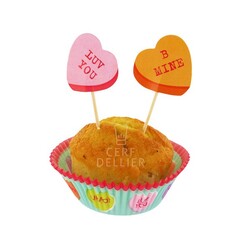 Kit déco cupcakes Saint-Valentin